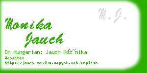 monika jauch business card